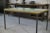 Vintage Table in Glass and Black Lacquered Metal, 1960s For Sale - Image 6 of 9