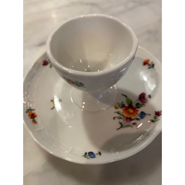 White Antique Nymphenburg Porcelain Egg Cups - Set of 6 For Sale - Image 8 of 11