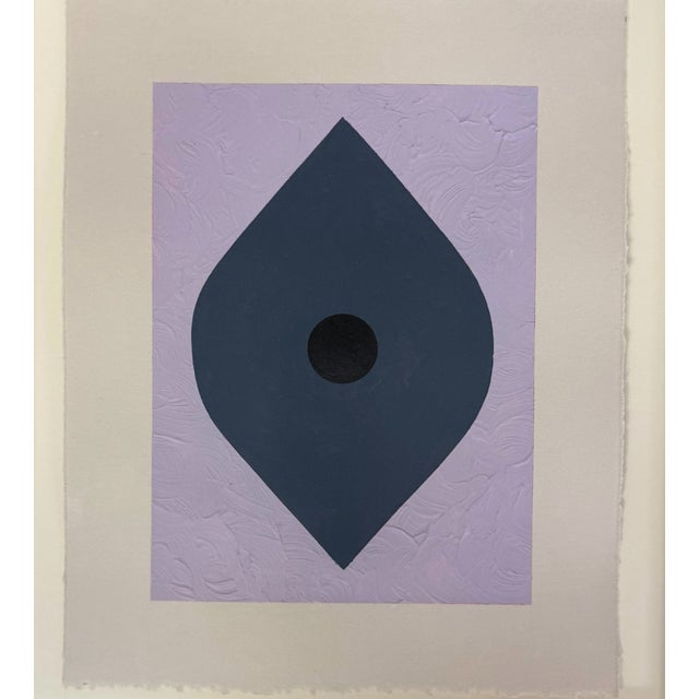 Untitled by Emily Bartolone, 2024 Acrylic on paper 11.5 x 9 inches unframed, 14.5 x 12.25 inches framed "Stemming from my...