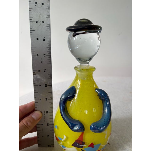 1990s Murano Glass Hand Made Decanter Signed and Dated by Artist For Sale - Image 5 of 6