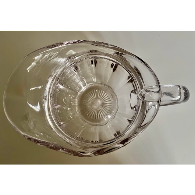 Transparent Vintage Heisey Crystal 'Colonial Panel' Pitcher For Sale - Image 8 of 11