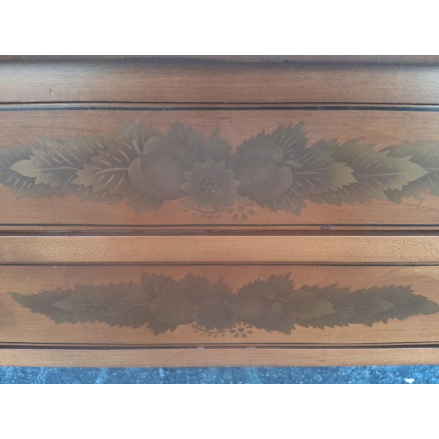 1950's Traditional Style 2 Drawer End Tables/ Nightstands by Lambert Hitchcock a - Pair For Sale - Image 11 of 12