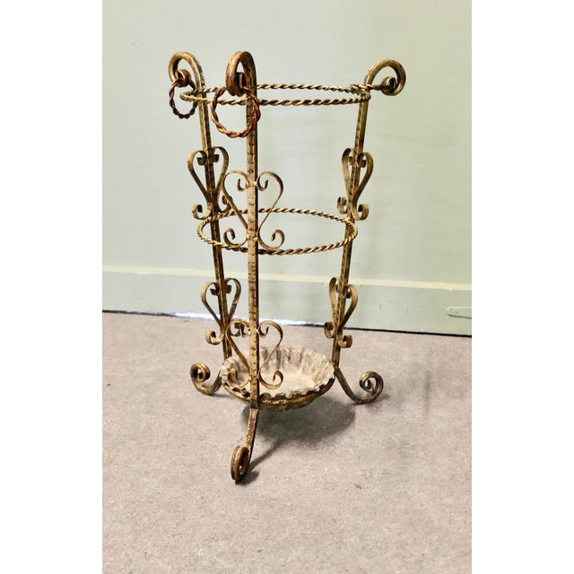 Twisted Metal Walking Stick Stand, 1920s For Sale - Image 4 of 8