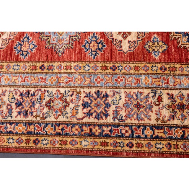 Early 21st Century Pak Kazak Rug 5'10'' X 7'7'' For Sale - Image 5 of 12