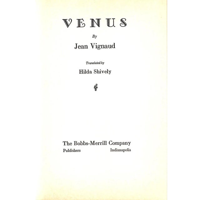 Traditional "Venus" 1929 Vignaud, Jean For Sale - Image 3 of 4