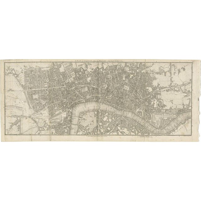 Folding Plan of London, 1804, Paper For Sale