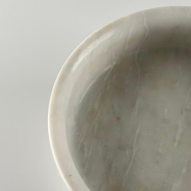Vintage Carrara Marble Centerpiece Stand by Angelo Mangiarotti, 1970s For Sale - Image 6 of 12