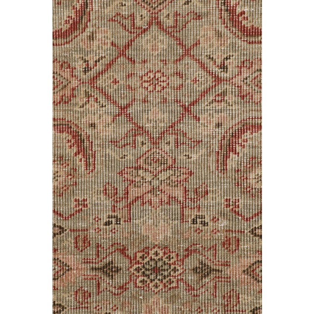 Vintage Turkish Rug in Green With Red Herati Floral Pattern, From Rug & Kilim For Sale In New York - Image 6 of 7
