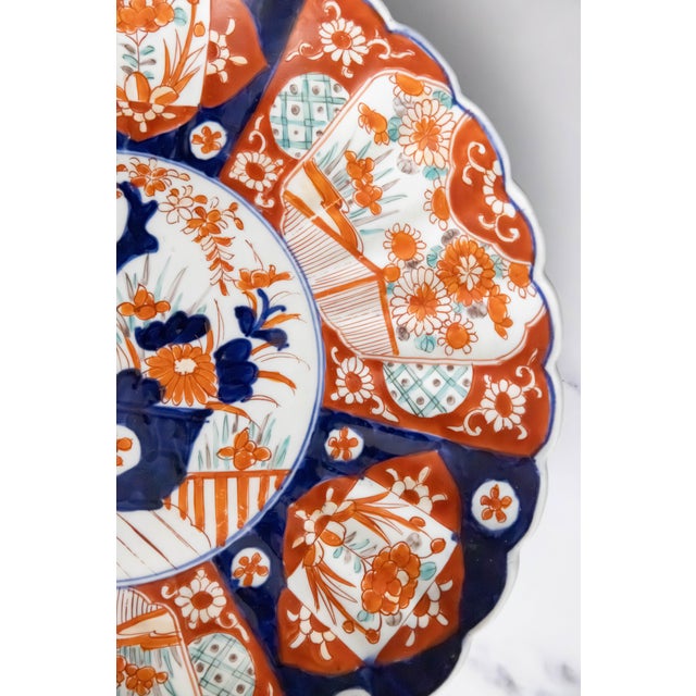 Large Antique 19th Century Meiji Japanese Imari Chargers, a Pair For Sale - Image 10 of 14