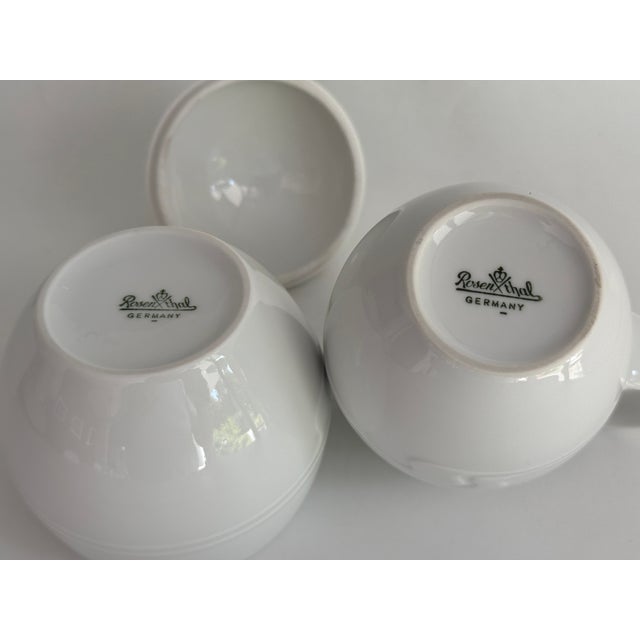 Item: Sugar bowl 0.3 L and creamer 0.27 L Manufacturer: Rosenthal Series: Asimmetria Decoration: White Material: Porcelain...