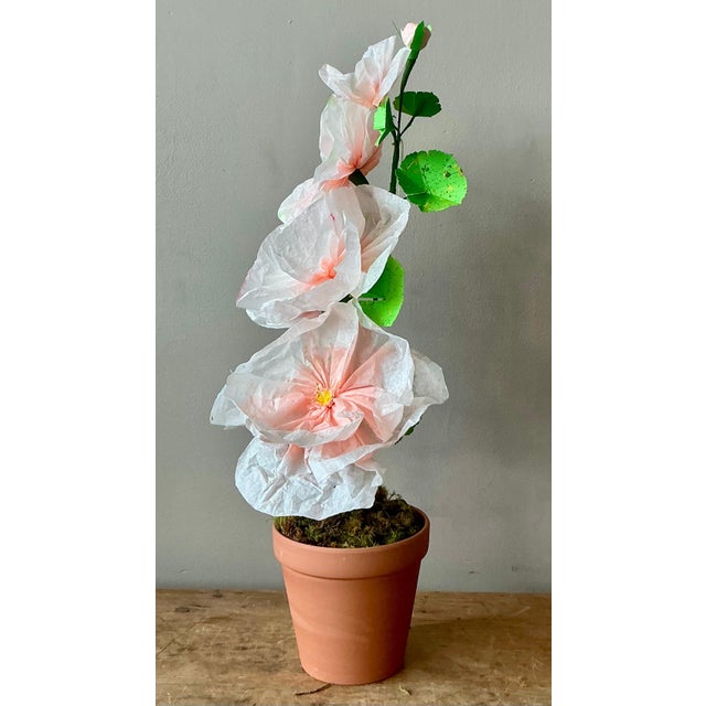 Ceramic Contemporary Hand-Rolled Paper Flowers For Sale - Image 7 of 8