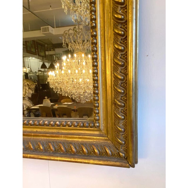 Mid 20th Century Mid 20th Century European French Gold Gilded Mirror For Sale - Image 5 of 7