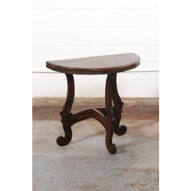 Early 19th Century Early 19th Century Pair of Petite Italian 19th C. Demi-Lunes For Sale - Image 5 of 11