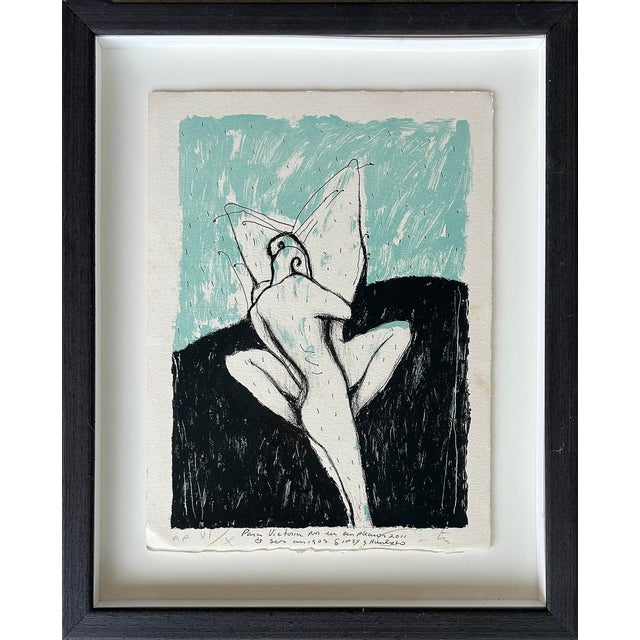 Humberto Castro Artist's Proof Lithograph Vi/X, Dedicated, Signed and Dated For Sale