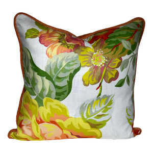 Isaac Mizrahi Mega Chintz for S. Harris Linen Floral Pillow Discontinued