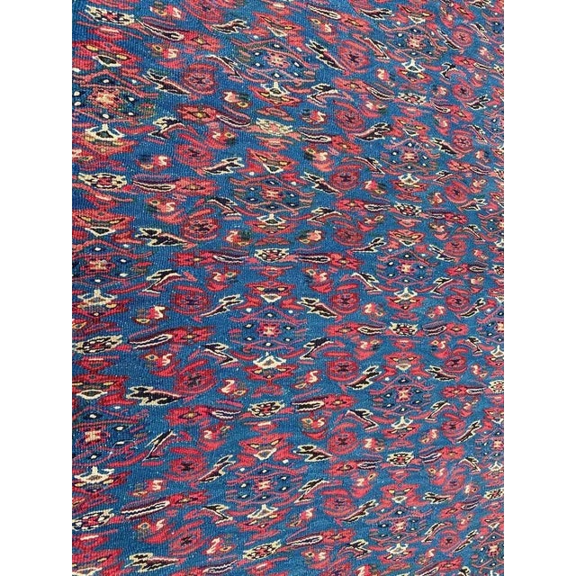 Vintage Senneh Kilim Flat Rug For Sale - Image 11 of 14