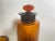 20th Century French Cobalt Orange Pharmacy Bottles, Set of 3 For Sale - Image 6 of 11
