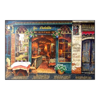 Viktor Shvaiko "La Palette" Hand Signed Stretched Canvas For Sale