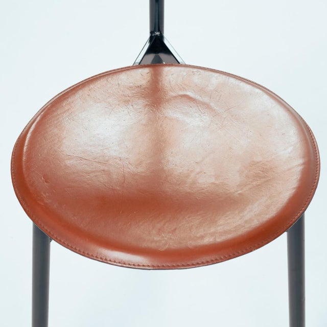 Leather Tripod Chairs from Linea Veam, Italy, 1980s, Set of 6 For Sale - Image 18 of 18