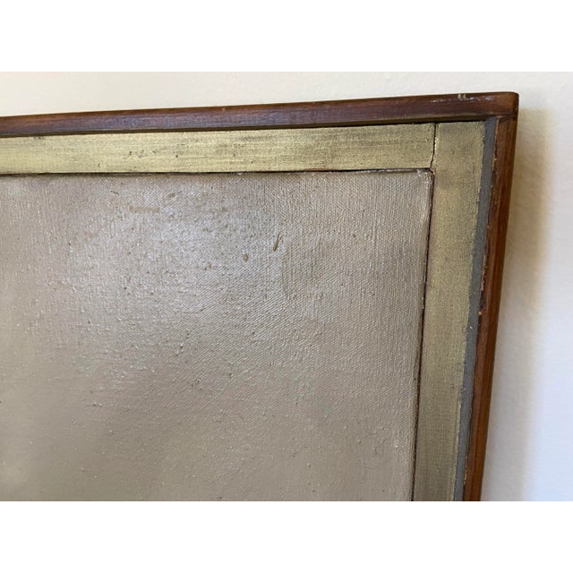 1970s Abstract Expressionist Oil Painting Signed Barlett, Framed For Sale In Sacramento - Image 6 of 12