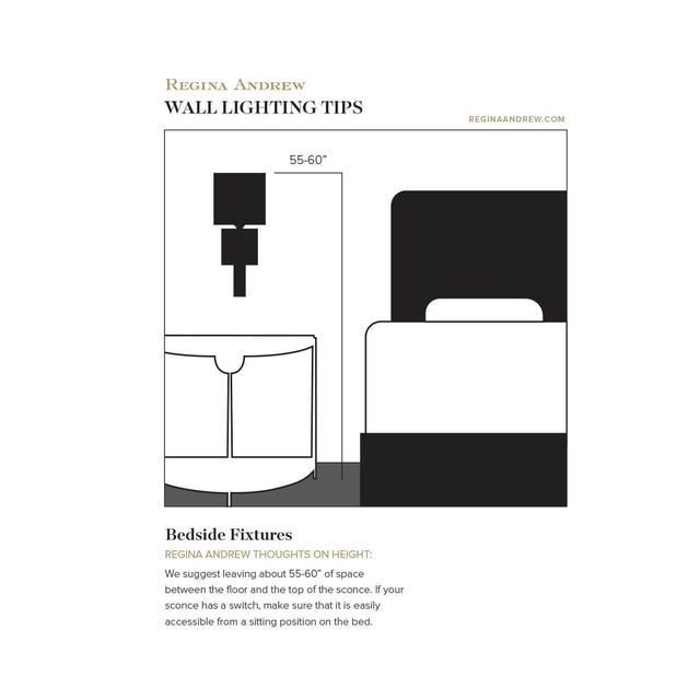 Not Yet Made - Made To Order Regina Andrew Fishbone Sconce in Ebony For Sale - Image 5 of 6