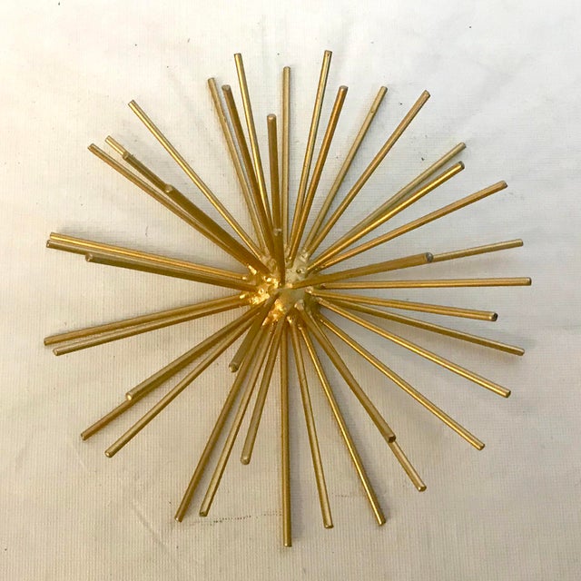 Mid Century Starburst Gold Metal Wall Art Chairish