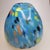 Murano Vintage Murano Style Art Glass Blue Blown Vase For Sale - Image 4 of 7