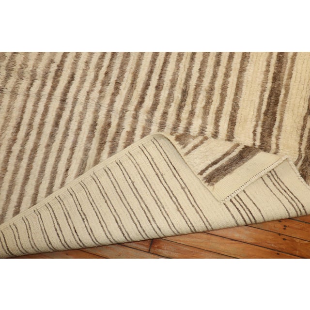 Zabihi Collection Contemporary Tulu Mohair Style Turkish Rug - 10'3" x 14'5" For Sale - Image 10 of 12