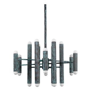 Industrial Vesta Round 24 Chandelier For Sale