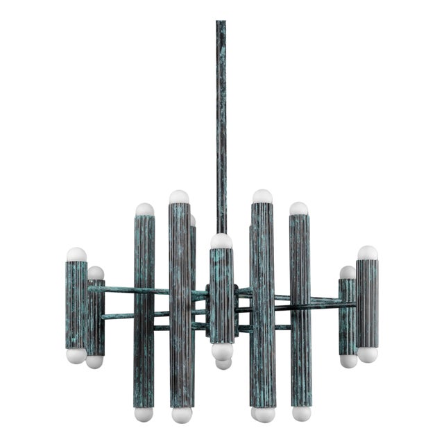 Industrial Vesta Round 24 Chandelier For Sale