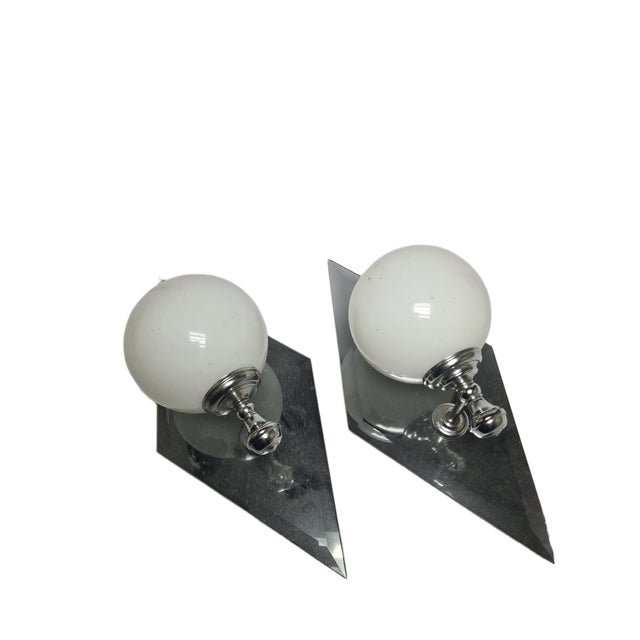 Art Deco Sconces, Poland, 1960s, Set of 2 For Sale - Image 3 of 14