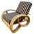 Restored MCM 3/4 Pretzel Rattan Sectional Sofa & Recliner Chair Living Room Set For Sale - Image 9 of 9