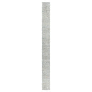 Modern Traditional-Inspired Hand-Knotted Silk & Wool Runner by Doris Leslie Blau For Sale