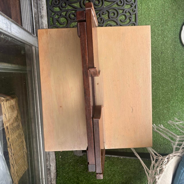 R. J. Horner & Co. 19th Century English Regency Mahogany Book Slide With Satinwood Inlay For Sale - Image 4 of 12