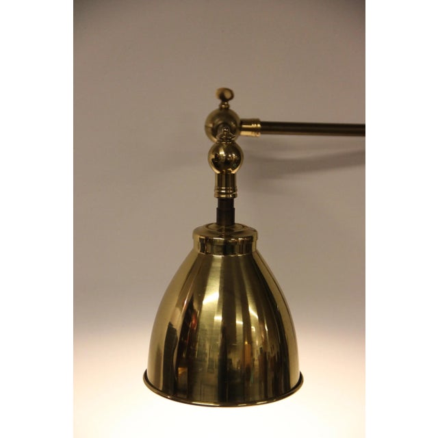 Metal Vintage Brass and Iron Wall Lamp For Sale - Image 7 of 12