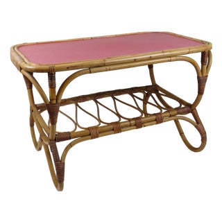 Bamboo Coffee Table by Rohé Noordwolde, 1960s For Sale