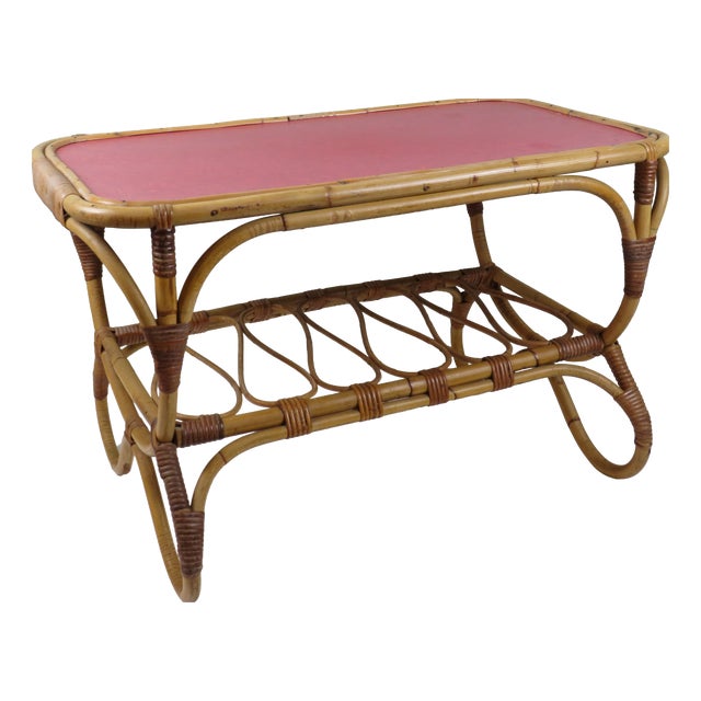 Bamboo Coffee Table by Rohé Noordwolde, 1960s For Sale