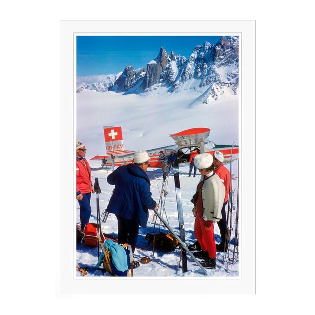 Toni Frissell 'Landed at the Haute Route' Archival Pigment Print Framed in White For Sale