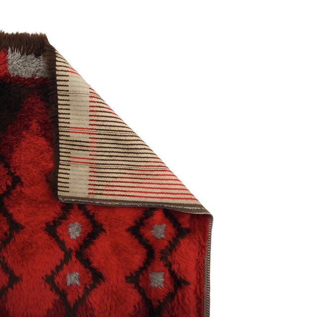 Red Sea Rya Rug for Marks Rya, 1959 For Sale - Image 3 of 4