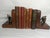 Antique Scandinavian Library Set of 7 – Brown, Burgundy & Cognac Leather Books For Sale - Image 13 of 16