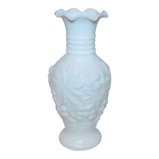 Mid 20th Century Imperial Milk Glass Vase For Sale