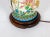 Wood Early 20th Century Crackle Glaze Ceramic Lamp With Painted Peacock & Flower Scene For Sale - Image 7 of 9