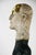 Ceramic Figurative Mixed Media Bust Sculpture in Ceramic Oxides and Carved Fir by Óscar Aldonza Torres, 2021 For Sale - Image 7 of 16