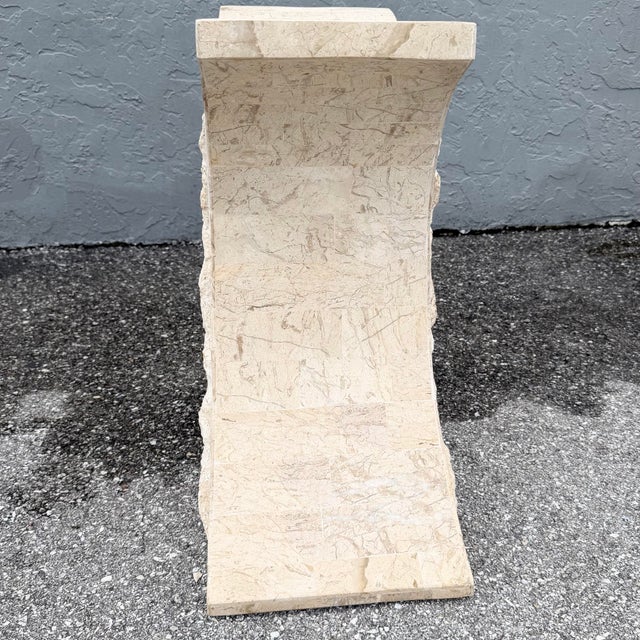Postmodern Tessellated Stone Side Table Base | Chairish