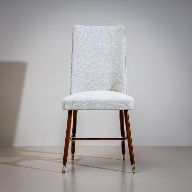 Wood Set of Six Side Chairs, attributed to Melchiorre Bega (1898–1976), Italy, 1950s For Sale - Image 7 of 11