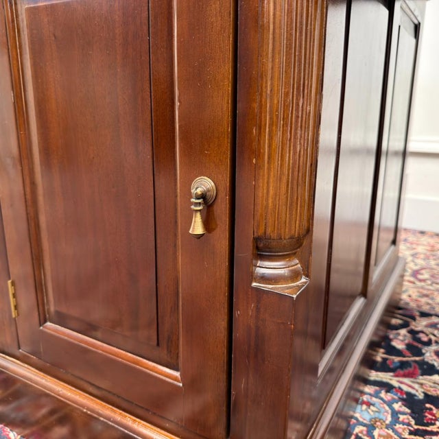 English Classic Desk in Teak with Leather For Sale - Image 12 of 18