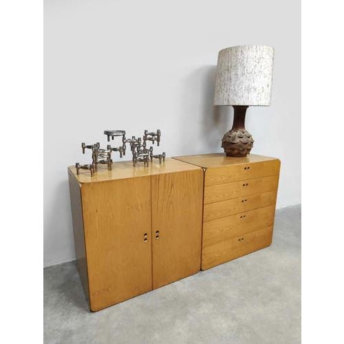 Vintage Modular Chest of Drawers by Derk Jan De Vries, 1960s, Set of 2 For Sale - Image 8 of 8