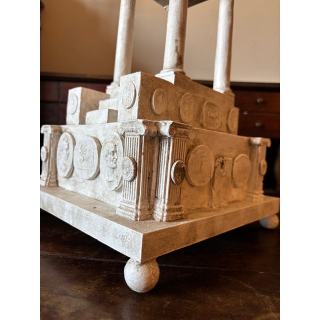 Neoclassical Large Architectural Model Temple/Shrine With Grand Tour Intaglios For Sale - Image 11 of 12
