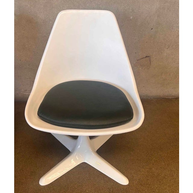 White 1950s MCM Burke Fiberglass Chairs/Pair For Sale - Image 8 of 9