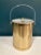 Vintage Gold-Tone Ice Bucket With Clear Handle For Sale - Image 4 of 7